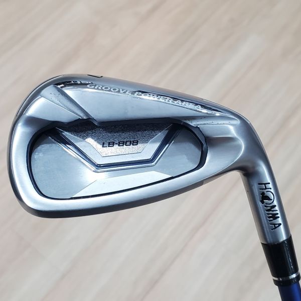 二手美品HONMA LB-808 28.5°7號鐵桿 搭配LB-2000 EPT-tech (2顆*) 48 R桿身 
