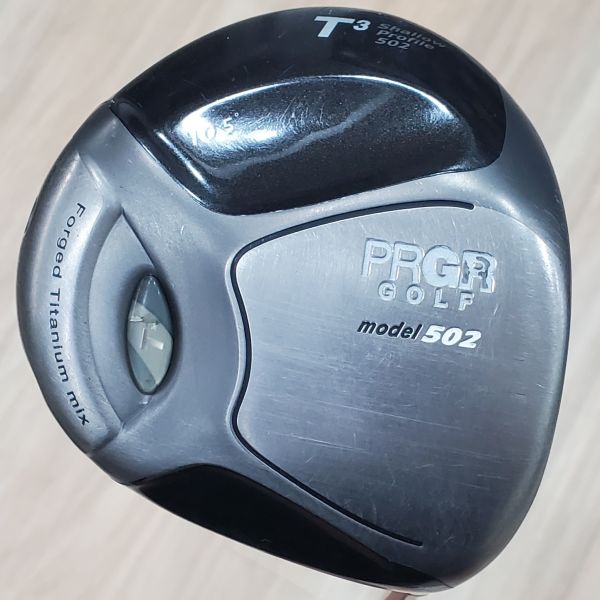 二手美品PRGR T3 model 502 10.5°開球木桿 搭配M-43 52 S桿身 