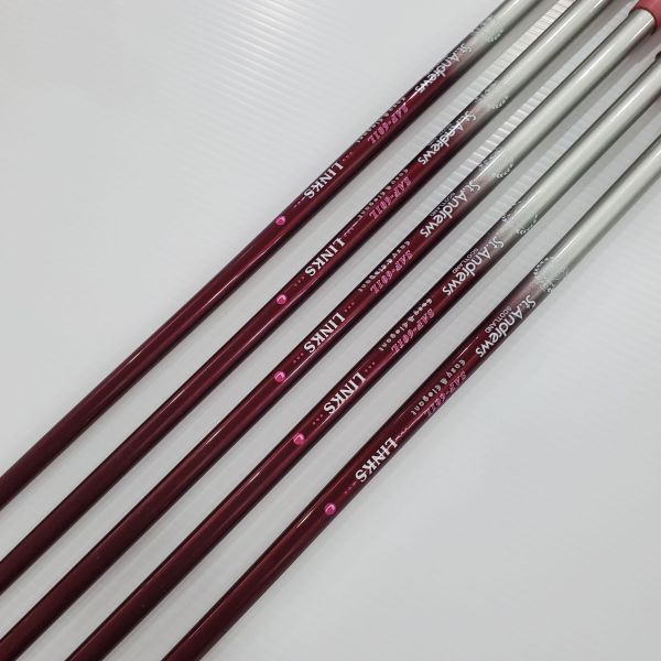 二手美品 女用女生 左手左用 LINKS SAF-601L 5,7,9,P,S鐵桿組 原廠碳纖維St.Andrews L桿身 