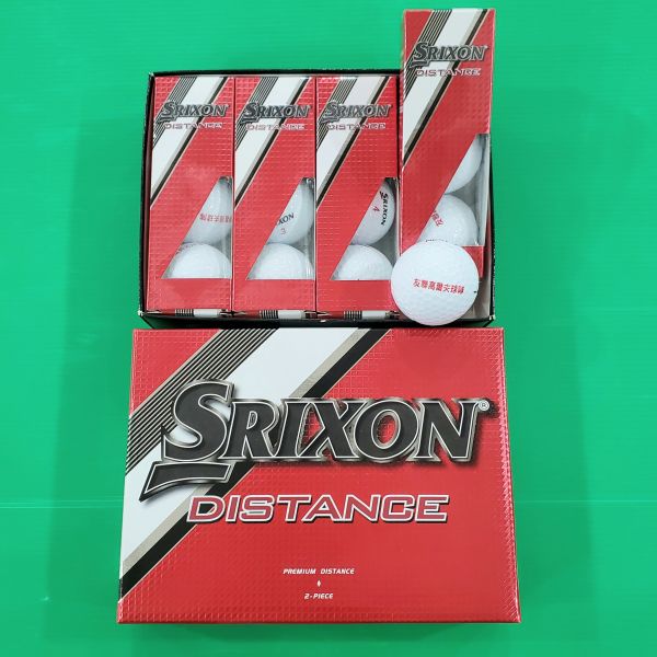 全新品SRIXON DISTANCE ᴘʀᴇɴɪᴜᴍ ᴅɪꜱᴛᴀɴᴄᴇ高爾夫球 一盒共12顆 