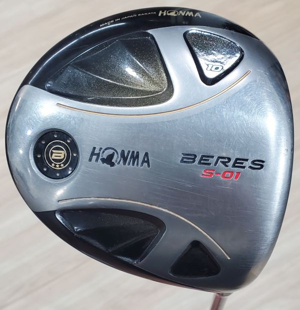 二手美品HONMA BERES S-01 10°(3顆*)開球木桿 搭配ARMRQ 6(3顆*) 47 49 R桿身 
