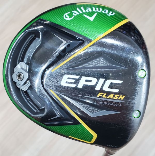 二手品Callaway EPIC ꜰʟᴀꜱʜ ⋆ꜱᴛᴀʀ⋆ 10.5°開球木桿 搭配Speeder ᴇᴠᴏʟᴜᴛɪᴏɴ 51 SR桿身 