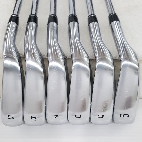 二手美品HONMA ᴛ//ᴡᴏʀʟᴅ TR21X 5-10(共6支)鐵桿組 搭配N.S.Pro 950 neo 94.5 R桿身 