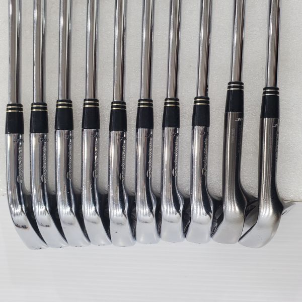 二手品TaylorMade rac TP/Z TP ʙʟᴀᴄᴋ 3-P/52/56°(共10支)鐵/挖起桿組 搭配N.S.Pro 950 R/W桿身 