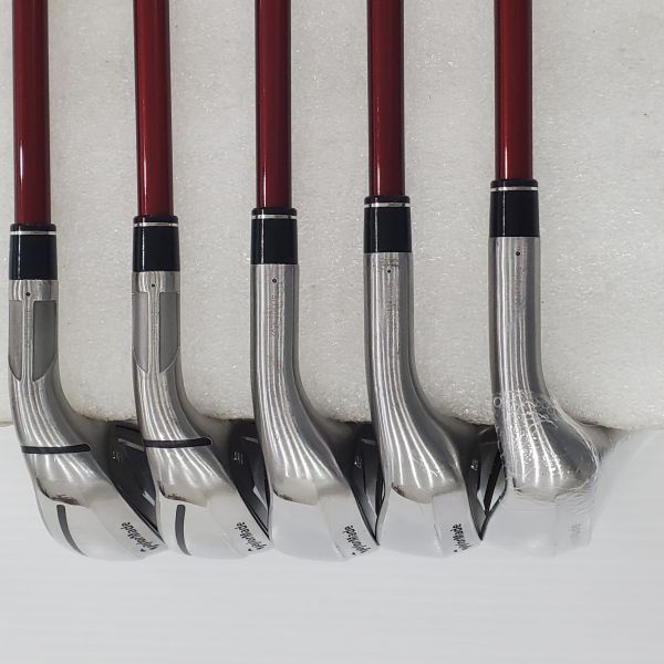 二手超美品 女生 女用TaylorMade STEALTH ʜᴅ(防右曲球版) 7-S(共5支)鐵桿組 搭配TENSEI ʀᴇᴅ ᴛᴍ𝟦𝟢 61 A桿身 