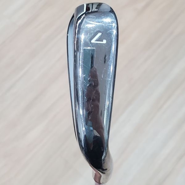 二手品 女生Callaway(24) ᴘᴀʀᴀᴅʏᴍ Ai SMOKE ᴍᴀx ꜰᴀꜱᴛ 30° 7號鐵桿 搭配ELDIO 𝟦𝟢ᴀ 45.5 A桿身 