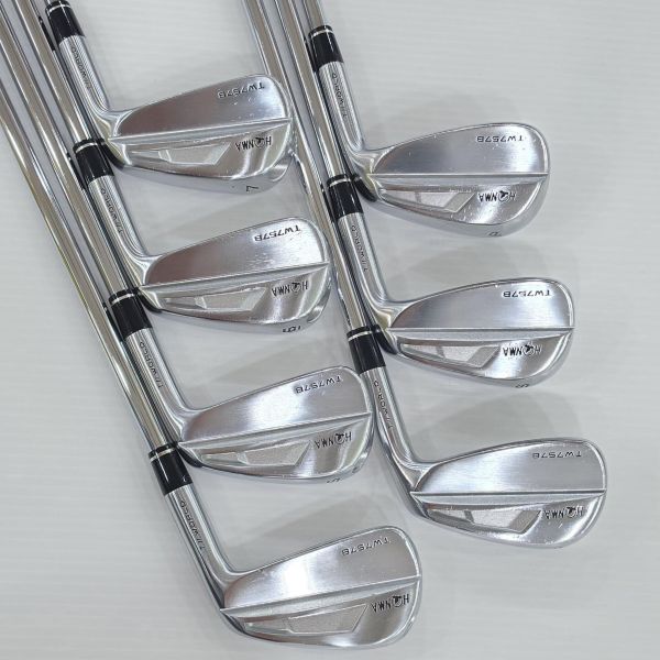 二手超美品HONMA ᴛ//ᴡᴏʀʟᴅ TW757B 4-P(共7支)鐵桿組 搭配Dynamic Gold ꜱ𝟤𝟢𝟢 129 S桿身 