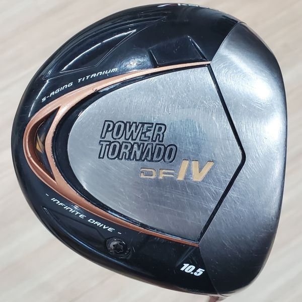 二手美品kasco POWER TORNADO ᴅꜰIV 10.5°開球木桿 搭配INFINITE 51 SR桿身 
