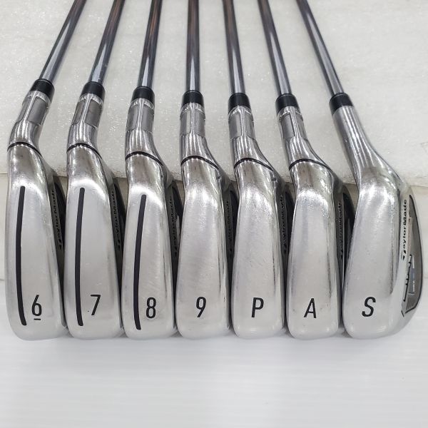 二手美品TaylorMade SIM2 MAX 6-S(共7支)鐵桿組 搭配KBS MAX ᴍᴛ 85 93 S桿身 