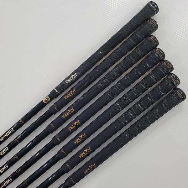 二手美品HONMA Twin Marks TM-202 F&F 3,5,7-S(共7支)鐵桿組 搭配50-148(3顆*) R桿身 