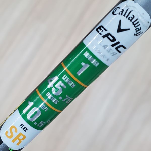 二手品Callaway EPIC ꜰʟᴀꜱʜ ⋆ꜱᴛᴀʀ⋆ 10.5°開球木桿 搭配Speeder ᴇᴠᴏʟᴜᴛɪᴏɴ 51 SR桿身 