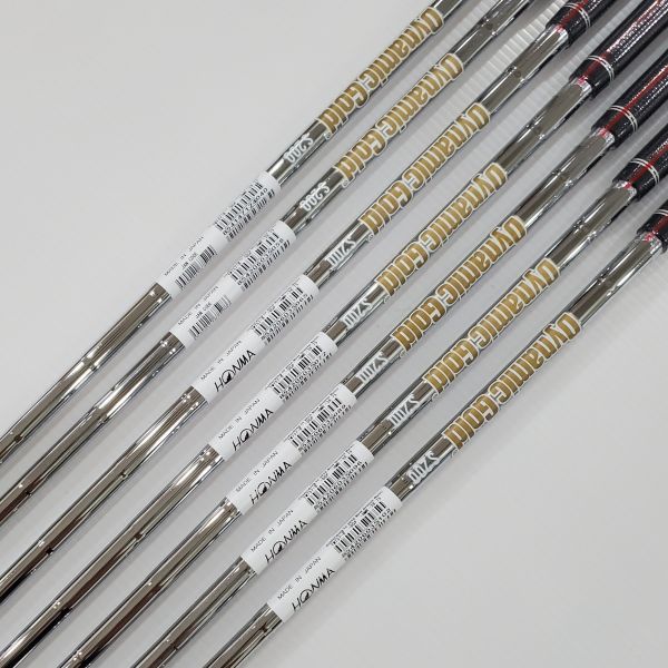 全新品HONMA TW757B 4-P(共7支)鐵桿組 搭配原廠Dynamic Gold HT S200 129 S桿身 