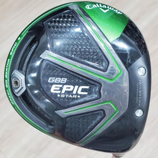二手美品Callaway ɢʙʙ EPIC *ꜱᴛᴀʀ* 10.5°開球木桿 搭配特注TOUR AD ᴛᴘ-𝟨 65 S桿身 