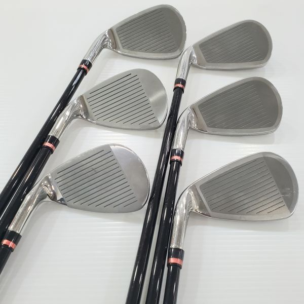 二手美品 女生 女用Mizuno JPX A25 7-S(共6支)鐵桿組 搭配QUAD 50 L桿身 