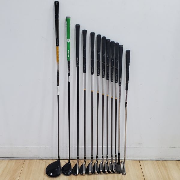 二手美品Cleveland LAUNCHER 10.5°開球木桿 搭配FIT-ON ᴍ 50 A(美)桿身+Sʀɪxᴏɴ W403 AD 18.5° 5號球道木桿 搭配SV-3000 59 R桿身+HALO 2i 19° 2號小雞腿 搭配原廠碳纖維 S桿身+Hiʙᴏʀᴇ 4-P(共7支)鐵桿組 搭配原廠 78 R桿身+CG17 56/14°挖起桿 搭配N.S.Pro 950 98 S桿身+ODYSSEY DAUL FORCE(DF) 550 34"推桿 搭配全新腳架式球袋 
