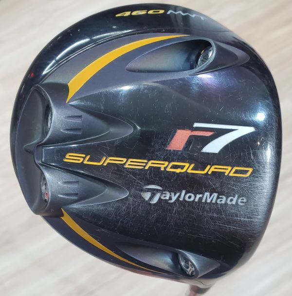 二手超品TaylorMade r7 ꜱᴜᴘᴇʀǫᴜᴀᴅ ʙʟᴀᴄᴋ 10.5˚開球木桿 搭配RE*AX 55 51 R桿身 