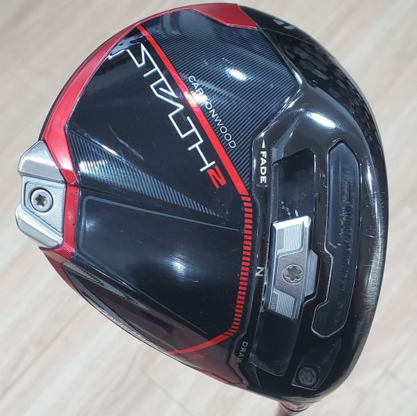 二手美品TaylorMade STEALTH2 PLUS+ 9°開球木桿 搭配特注TPT(Thin Ply Technology Red Range) 19 Lō ∞ 58 R+(歐)≒S(日)桿身 