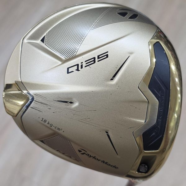 二手美品TaylorMade Qi35 ᴍᴀx ᴅᴇꜱɪɢɴᴇʀ ꜱᴇʀɪᴇꜱ ɢᴏʟᴅ(霧金版) 10.5°開球木桿 搭配Diamana ɢᴏʟᴅ ᴛᴍ 𝟧𝟢 53 S桿身 