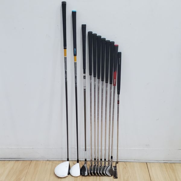 二手品TaylorMade R11s 10.5°開球木桿 搭配Motoʀe 60 S桿身+15.5° 3號球道木桿 搭配Motoʀe 𝟨𝟢 57 S桿身+RESCUE ᴅᴜᴀʟ 22° 4號小雞腿 搭配ᴍ.ᴀ.ꜱ.²-𝟧𝟧 ᴘʟᴜꜱ 59 R桿身+M1 5-P鐵桿組 搭配N.S.Pro 930 98 S桿身+Titleist ᴠᴏᴋᴇʏ ᴅᴇꜱɪɢɴ 258·12 58°挖起桿 搭配Dynamic Gold 130 W桿身+X-rossa tm 110 34"推桿 搭配近全新球袋 
