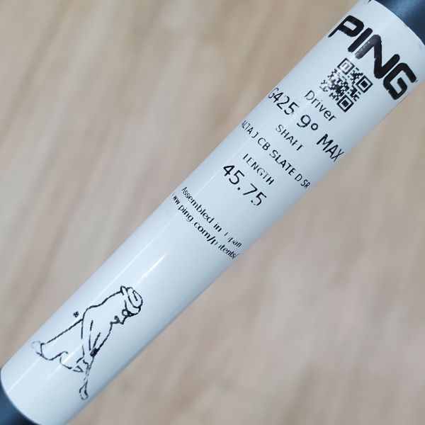 二手品PING G425 ᴍᴀx 9°開球木桿 搭配ALTA J CB 50 SR桿身 