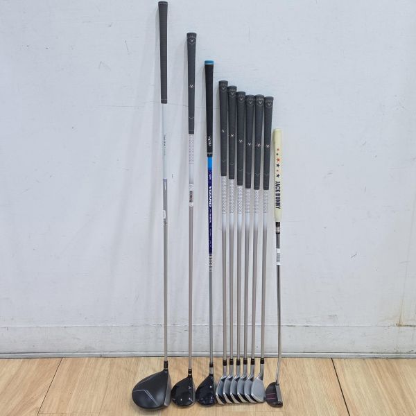 二手美品 女生 女用TaylorMade JET SPEED 13ʜʟ°開球木桿 搭配TM1-314 45 L桿身+Callaway LEGACY V 20.5° 5號球道木桿/7-S(共6支)鐵桿組 SPEED METALiX Z 𝟦𝟢ᴡ/𝟦𝟧ɪ 40/39 L/A桿身+HONMA Be ZEAL 𝟧𝟤𝟧 28° 小雞腿 搭配VIZARD ᴇᴘᴛ-tech 𝟦𝟥 38.5 L桿身+YES! 𝓜𝓪𝓻𝓲𝓵𝔂𝓷 ᴘɪɴᴋ 32"推桿(共10支) 搭配全新腳架式球袋 