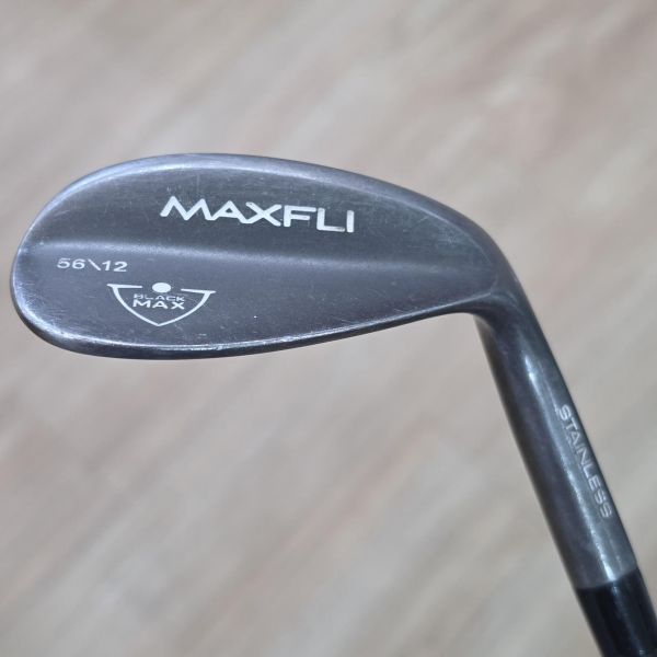 二手美品 女生 女用MAXFLI ʙʟᴀᴄᴋ MAX 56/12° S號挖起桿 搭配原廠 55 A桿身 