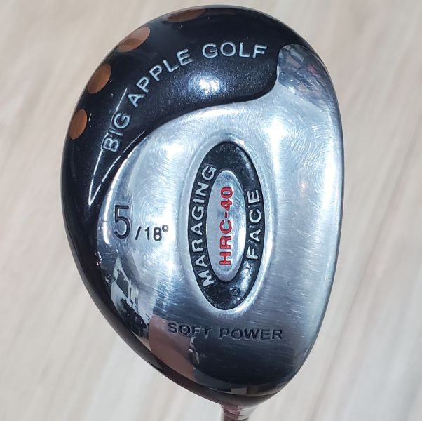 二手美品 女生BIG APPLE GOLF HRC-40 18° 5號小雞腿 搭配BIO MATCH L桿身 