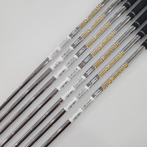 二手超美品HONMA ᴛ//ᴡᴏʀʟᴅ TW757B 4-P(共7支)鐵桿組 搭配Dynamic Gold ꜱ𝟤𝟢𝟢 129 S桿身 