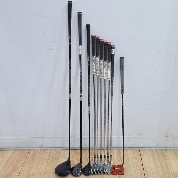 二手超美品HONMA GS 9.5°/15°/21° 開球木桿/全新3號球道木桿/4號小雞腿 搭配SPEEDTUNED 𝟦𝟪 51/51/54 S/S/SR桿身+TR21X 6-10(共5支)鐵桿組 搭配N.S.Pro 950 neo 98 S桿身+全新ORLIMAR 56/𝟣𝟣°挖起桿 搭配𝕲𝕺𝕷𝕯 SR桿身+TaylorMade SPIDER ᴛᴏᴜʀ ʀᴇᴅ ʀᴇᴅ ꜱᴍᴀʟʟ ꜱʟᴀɴᴛ 33"推桿(共10支) 搭配二手超美品球袋 