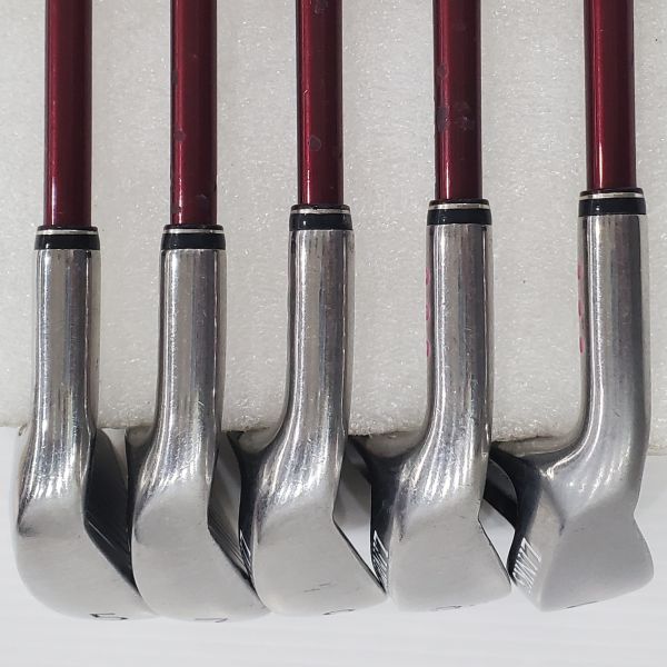 二手品 女生 左手LINKS SAF-601L 5,7,9,P,S鐵桿組 搭配St.Andrews L桿身 
