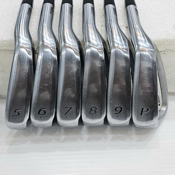 二手美品PRGR ID FORGED 5-P(共6支)鐵桿組 搭配PRGR SS3 850  SR桿身 2178 