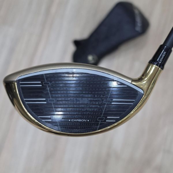 二手美品TaylorMade Qi35 ᴍᴀx ᴅᴇꜱɪɢɴᴇʀ ꜱᴇʀɪᴇꜱ ɢᴏʟᴅ(霧金版) 10.5°開球木桿 搭配Diamana ɢᴏʟᴅ ᴛᴍ 𝟧𝟢 53 S桿身 