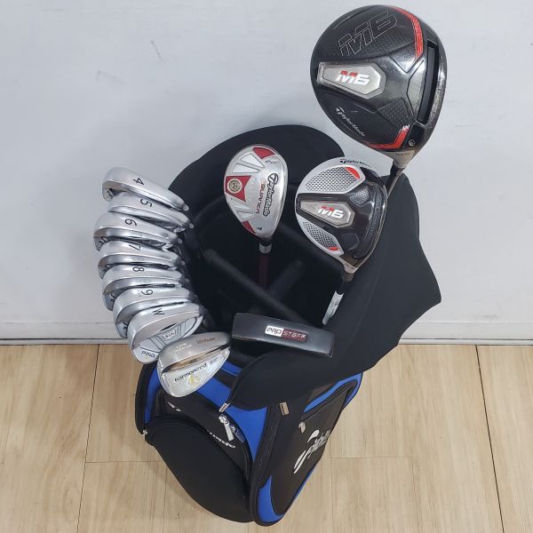 二手品TaylorMade M6 10.5°/18° 1/5木 搭配TENSEI ʙʟᴜᴇ ᴛᴍ𝟧𝟢 52 SR桿身/ATMOS ᴏʀᴀɴɢᴇ ꜰᴡ 𝟧ʀ 57 R(美)桿身≒S(日)桿身+BURNER ʀᴇꜱᴄᴜᴇ 22° 4號小雞腿 搭配RE＊AX 55 54 R桿身+PING S56 4-P鐵桿組 N.S.Pro 950 94.5 R桿身+Wilson harmonized BeCu ʟᴏʙ 60°挖起桿 搭配N.S.Pro 950 S桿身+PRO STAFF 34"推桿 搭配二手近全新球袋 