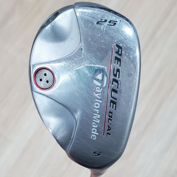 二手美品TaylorMade RESCUE ᴅᴜᴀʟ 25° 5號小雞腿 搭配M.A.S.²-𝟧𝟧 ᴘʟᴜꜱ 59 R桿身 