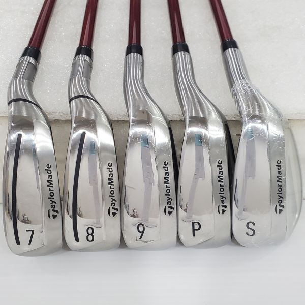 二手超美品 女生 女用TaylorMade STEALTH ʜᴅ(防右曲球版) 7-S(共5支)鐵桿組 搭配TENSEI ʀᴇᴅ ᴛᴍ𝟦𝟢 61 A桿身 