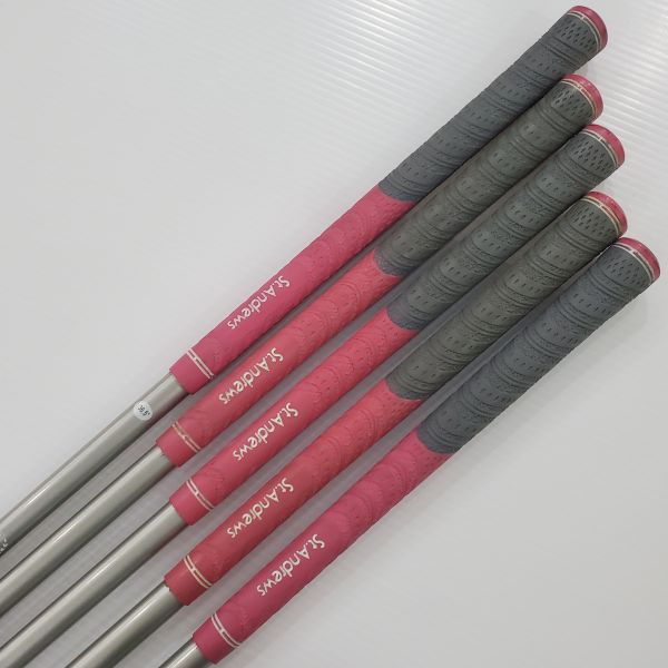 二手品 女生 左手LINKS SAF-601L 5,7,9,P,S鐵桿組 搭配St.Andrews L桿身 