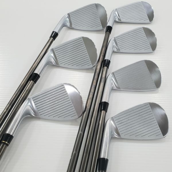 二手美品EPON AF-506 ꜰᴏʀɢᴇᴅ 5-A(共7支)鐵桿組 搭配N.S.Pro MODUS³ ᴛᴏᴜʀ𝟣𝟣𝟧 𝟣𝟢th ᴀnniversary ʟimited(10周年奢華黑限量版) 118.5 S桿身 