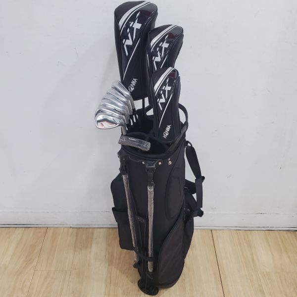 全新品HONMA BERES NX 10.5°/15°/22° 開球木桿/3號球道木桿/4號小雞腿 搭配VIZARD ꜰᴏʀ NX 45 45.5/45.5/49 R桿身+GS 6-S(共6支)鐵桿組 搭配N.S.PRO Zelos FOR T//WORLD 79 S桿身+Mizuno M·CRAFT OMOI 𝟢𝟦 34"推桿 搭配全新腳架式球袋