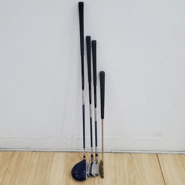 二手品 兒童T.TYGJ G2 ᴊʀ ᴛᴏᴜʀ 開球木桿+6/7,9/P(共2支)鐵桿組 POWER ROD TTY J+23"推桿 大全配 搭配TYGJ ɢᴏʟꜰ二手腳架式球袋 