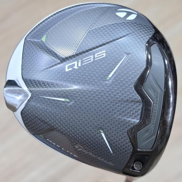 二手美品TaylorMade Qi35 ᴍᴀx ʟɪᴛᴇ(輕量版) 10.5°開球木桿 搭配AIR SPEEDER 46 SR桿身 