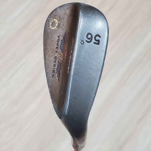 二手品Titleist BV ꜱᴘɪɴ ᴍɪʟʟᴇᴅ ᴠᴏᴋᴇʏ ᴅᴇꜱɪɢɴ SM56·14 56/14°挖起桿 搭配Dynamic Gold W桿身 