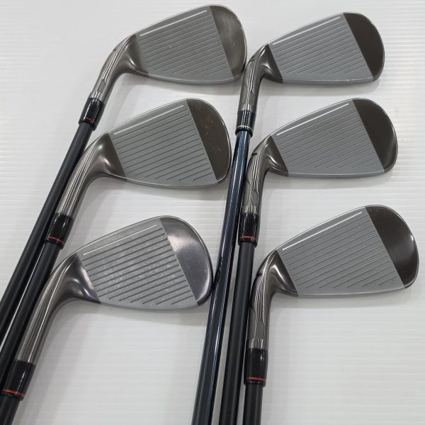 二手美品TaylorMade(25) Qi ɢᴜɴᴍᴇᴛᴀʟ ᴇᴅɪᴛɪᴏɴ 5-P(共6支)鐵桿組 搭配recoiʟ ᴅᴀʀᴛ 𝟨𝟧 ꜰ𝟥/特注、高階AXIOM 𝟩𝟧 VᴇʟᴏCᴏʀᴇ 64/78 R/S桿身 