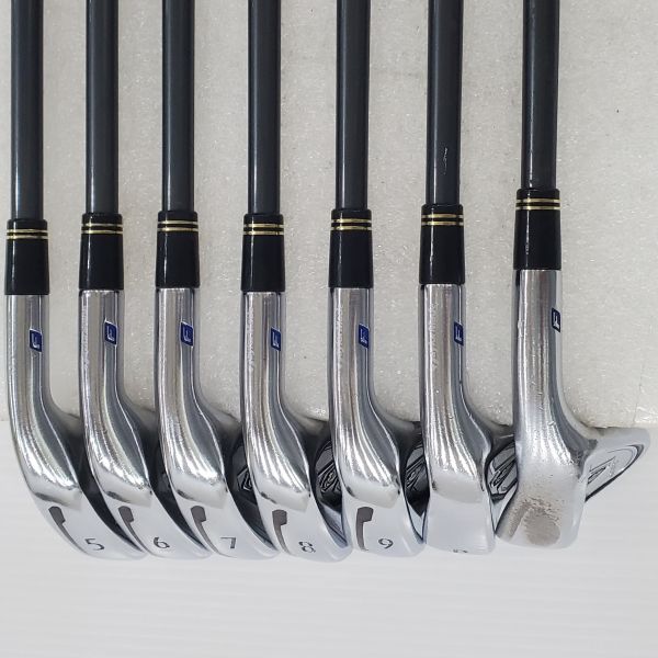 二手美品TaylorMade GLOIRE F ꜰᴏʀɢᴇᴅ 5-S(共7支)鐵桿組 搭配GL 𝟥𝟥𝟢𝟢 58 S桿身 