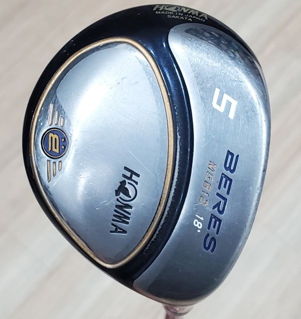 二手品HONMA BERES MG812 18° 5號球道木桿(2顆*) ARMRQ(2顆*) ᴜᴅ𝟧𝟦 54 R桿身 