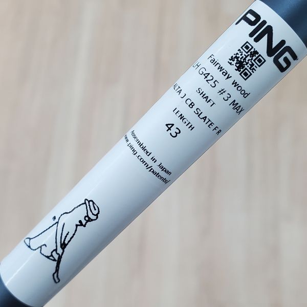二手近新品 左手 左用PING G425 ᴍᴀx 14.5° 3號球道木桿 搭配ALTA J CB ꜱʟᴀᴛᴇ 44 R桿身 