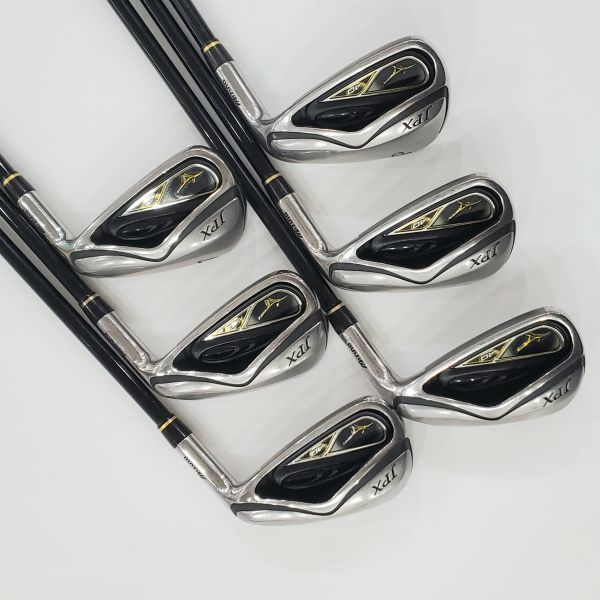 二手美品Mizuno JPX AD 5-P(共6支)鐵桿組 搭配QUAD 58 R桿身 