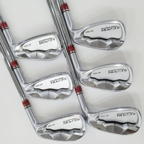 二手美品EPON AF-703 5-P(共6支)鐵桿組 搭配K's-7001(島田) 93 S桿身 