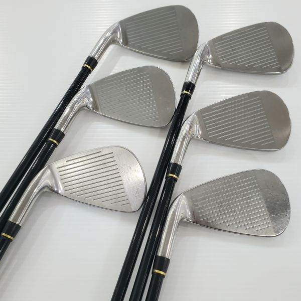 二手美品Mizuno JPX AD 5-P(共6支)鐵桿組 搭配QUAD 58 R桿身 