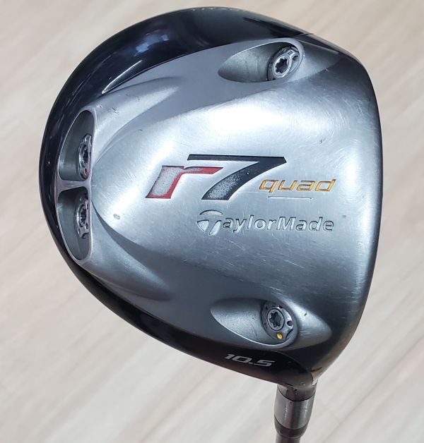 二手美品TaylorMade r7quad 10.5°開球木桿 搭配原廠M.A.S² 7-65 65 R桿身 