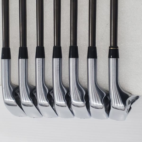 二手美品EPON AF-506 ꜰᴏʀɢᴇᴅ 5-A(共7支)鐵桿組 搭配N.S.Pro MODUS³ ᴛᴏᴜʀ𝟣𝟣𝟧 𝟣𝟢th ᴀnniversary ʟimited(10周年奢華黑限量版) 118.5 S桿身 